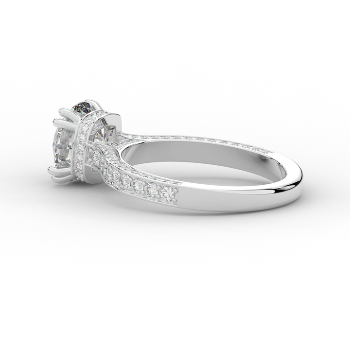 2.60CT.TW ROUND LAB DIAMOND SOLITAIRE ENGAGEMENT RING