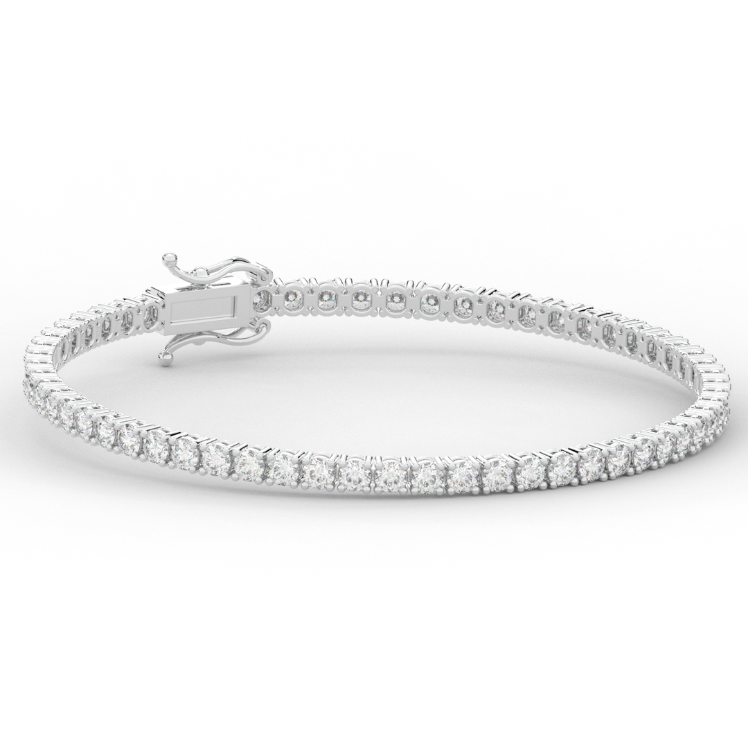 5.00CT.TW ROUND LAB DIAMOND TENNIS BRACELET