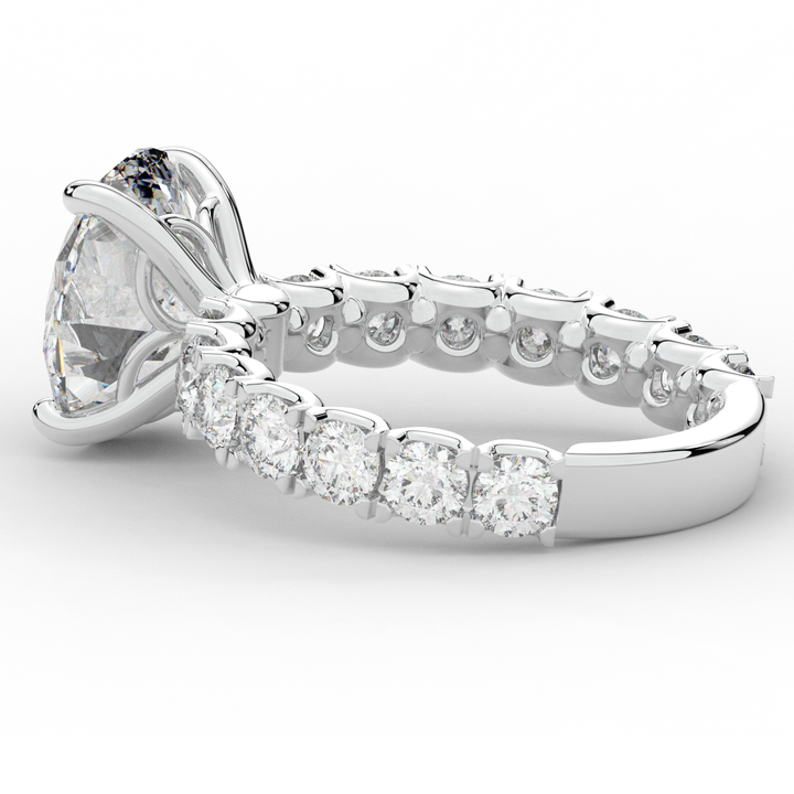 4.35CT.TW OVAL LAB DIAMOND ENGAGEMENT RING