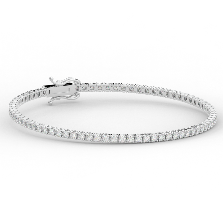 3.00CT.TW ROUND LAB DIAMOND TENNIS BRACELET