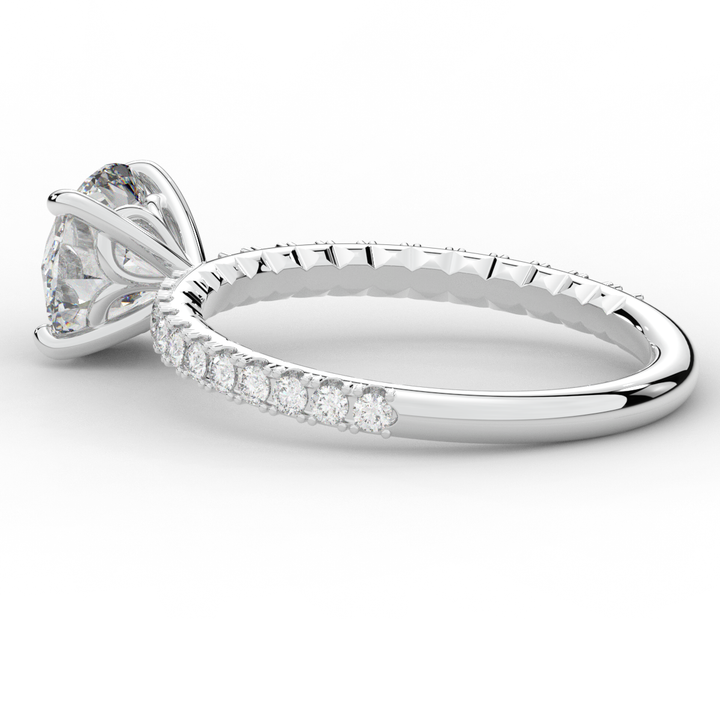 1.75CT.TW ROUND LAB DIAMOND SOLITAIRE ENGAGEMENT RING