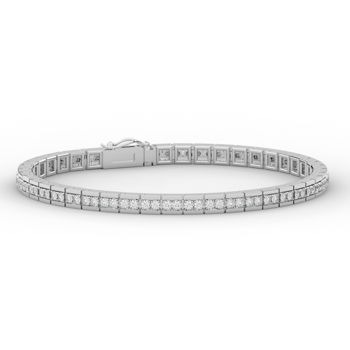 1.90CT.TW ROUND LAB DIAMOND TENNIS BRACELET - Nazarelle