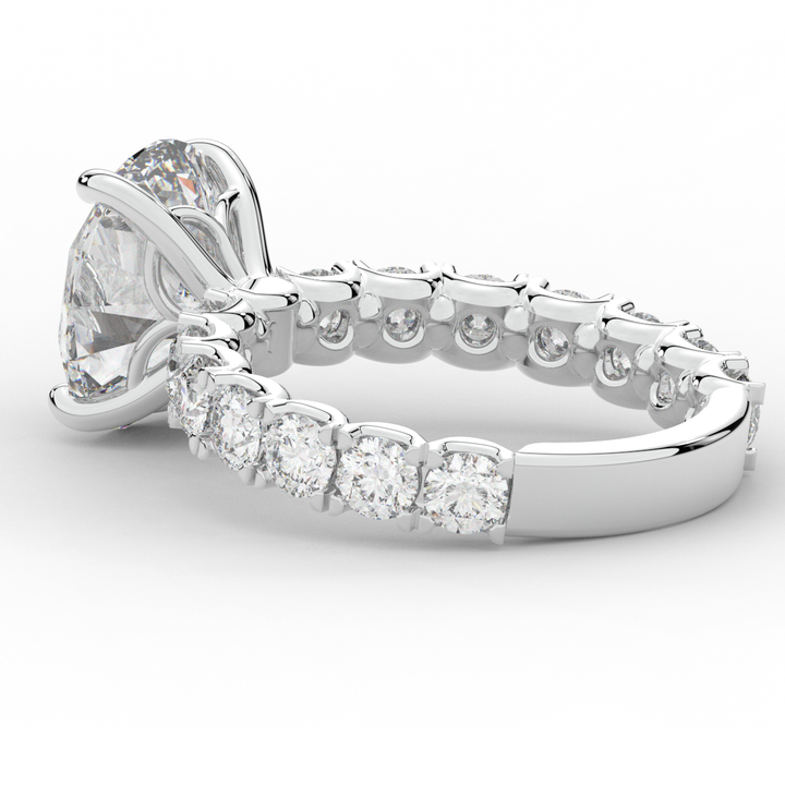 4.35CT.TW OVAL LAB DIAMOND ENGAGEMENT RING