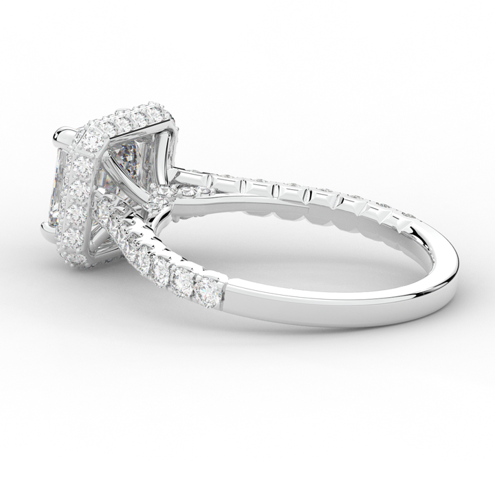 2.75CT.TW ASSCHER LAB DIAMOND HALO ENGAGEMENT RING