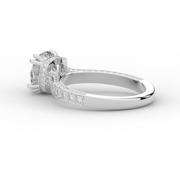 2.60CT.TW ROUND LAB DIAMOND SOLITAIRE ENGAGEMENT RING