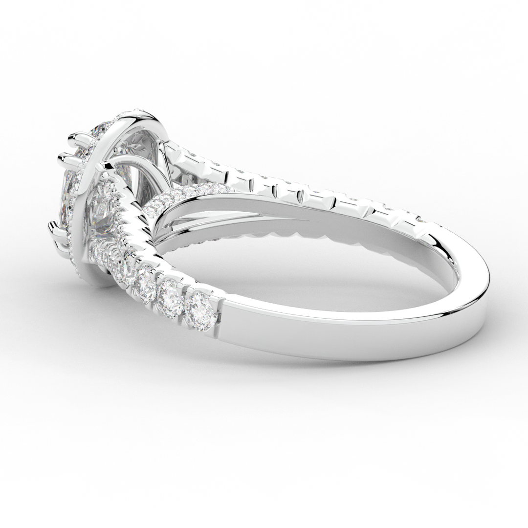 1.60CT.TW OVAL LAB DIAMOND ENGAGEMENT RING