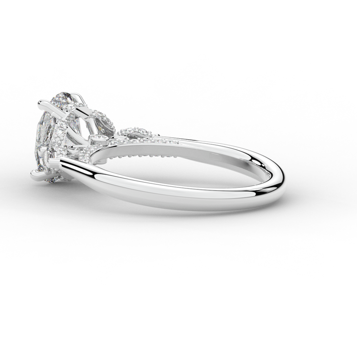 2.00CT.TW OVAL LAB DIAMOND ENGAGEMENT RING