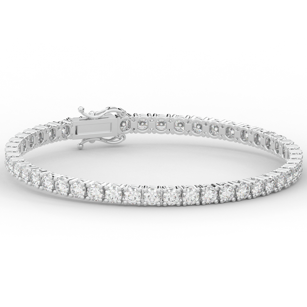 7.00CT.TW ROUND LAB DIAMOND TENNIS BRACELET