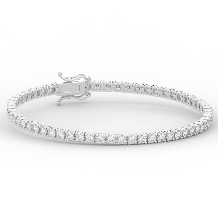 5.00CT.TW ROUND LAB DIAMOND TENNIS BRACELET