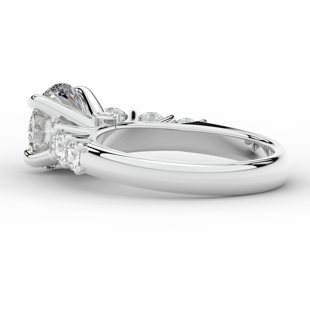 3.00CT.TW ROUND LAB DIAMOND  ENGAGEMENT RING