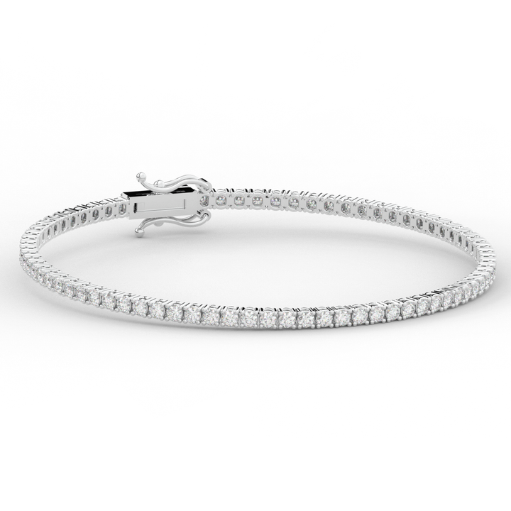 3.00CT.TW ROUND LAB DIAMOND TENNIS BRACELET