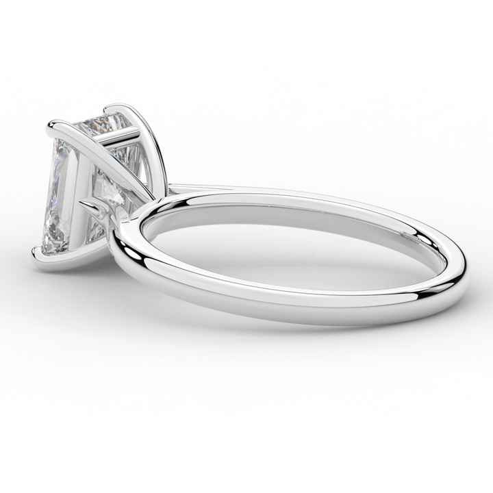 2.00CT RADIANT LAB DIAMOND SOLITAIRE ENGAGEMENT RING