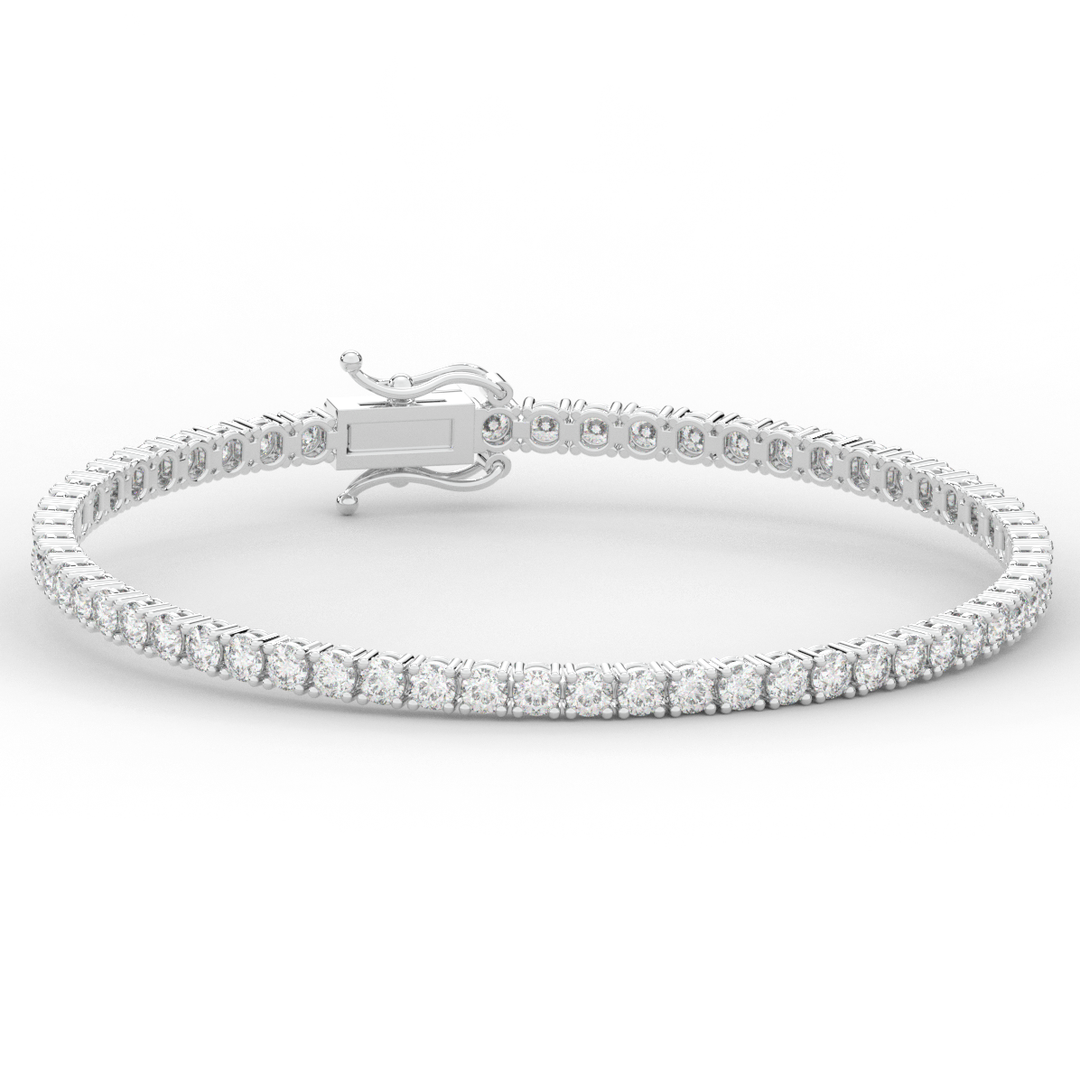 5.00CT.TW ROUND LAB DIAMOND TENNIS BRACELET