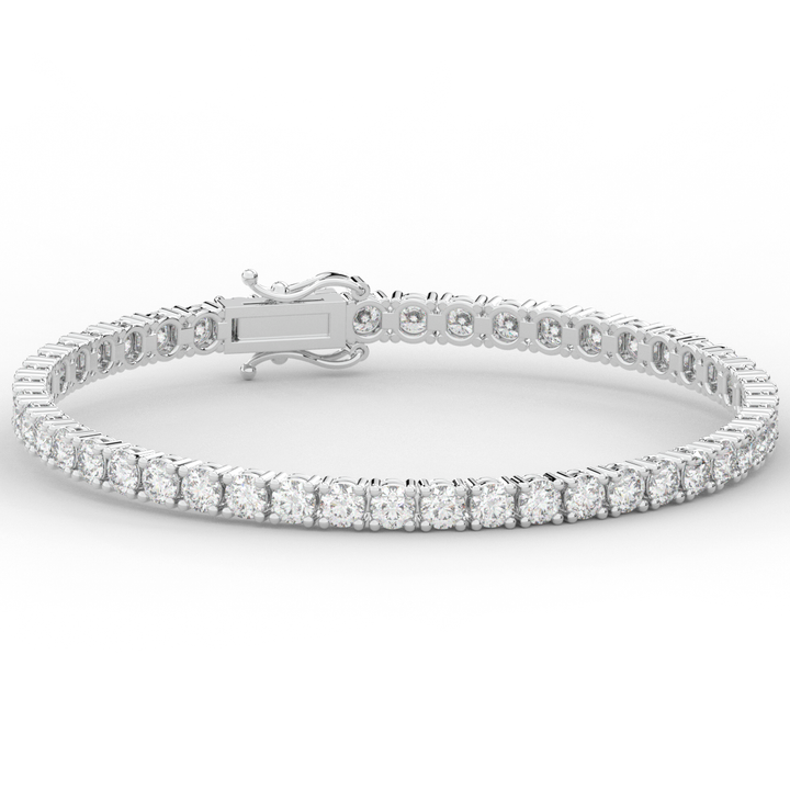 7.00CT.TW ROUND LAB DIAMOND TENNIS BRACELET