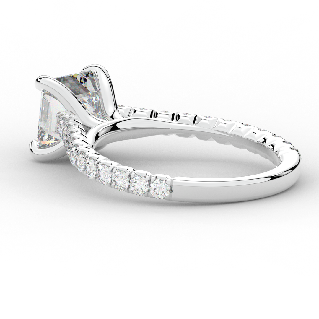 2.40CT.TW ASSCHER LAB DIAMOND ENGAGEMENT RING