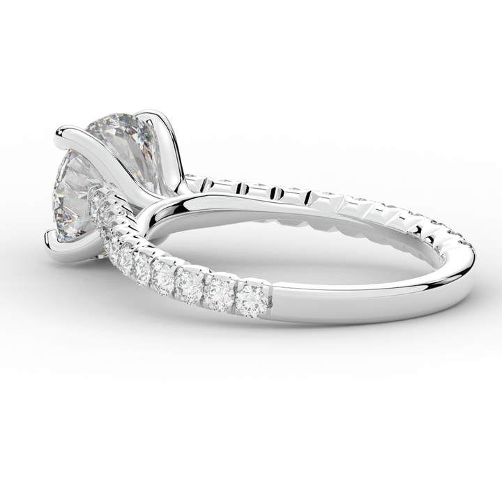 2.40CT.TW ROUND LAB DIAMOND ENGAGEMENT RING