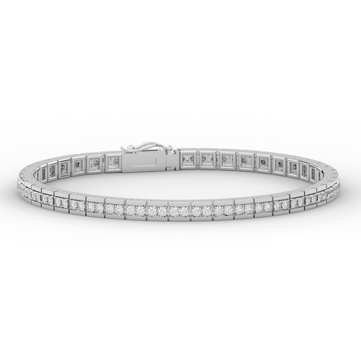 1.90CT.TW ROUND LAB DIAMOND TENNIS BRACELET - Nazarelle