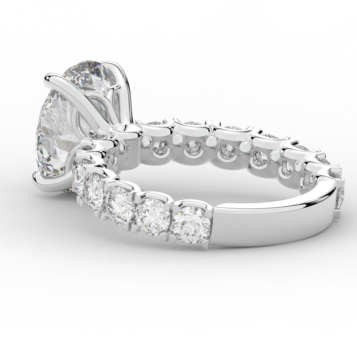 4.35CT.TW OVAL LAB DIAMOND ENGAGEMENT RING