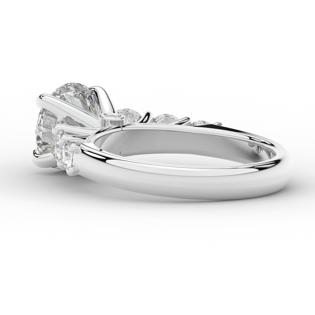 3.00CT.TW ROUND LAB DIAMOND  ENGAGEMENT RING