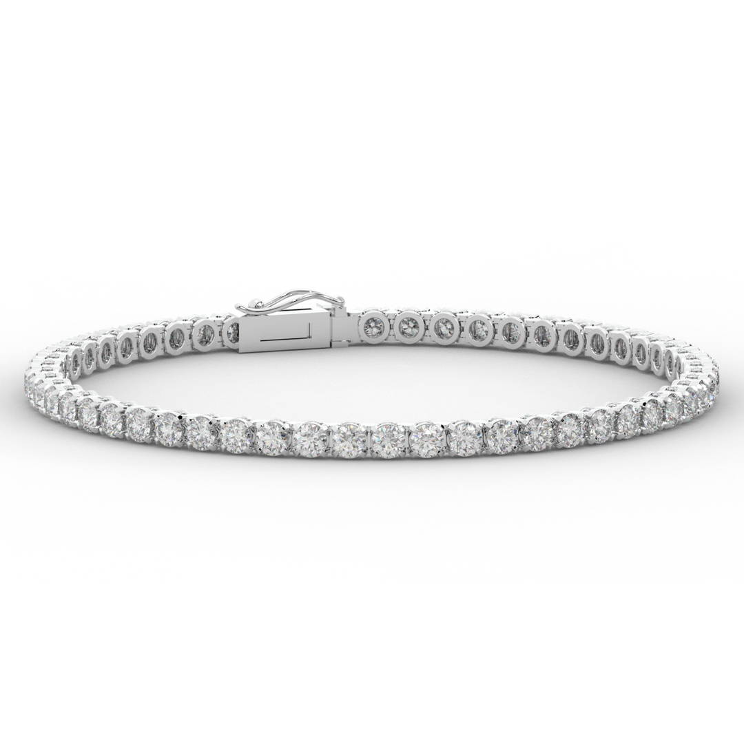 5.75CT.TW ROUND LAB DIAMOND TENNIS BRACELET - Nazarelle