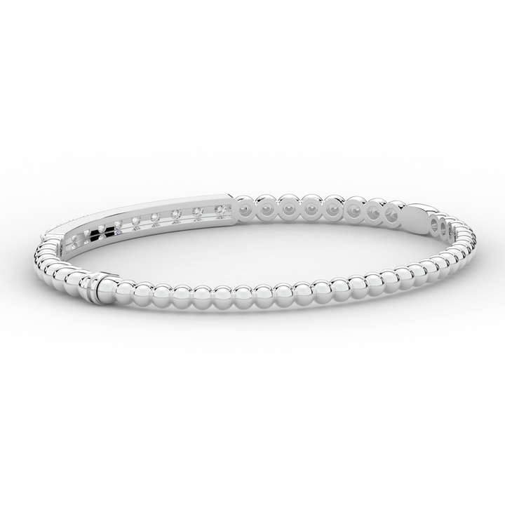 1.10CT.TW ROUND LAB DIAMOND BANGLE