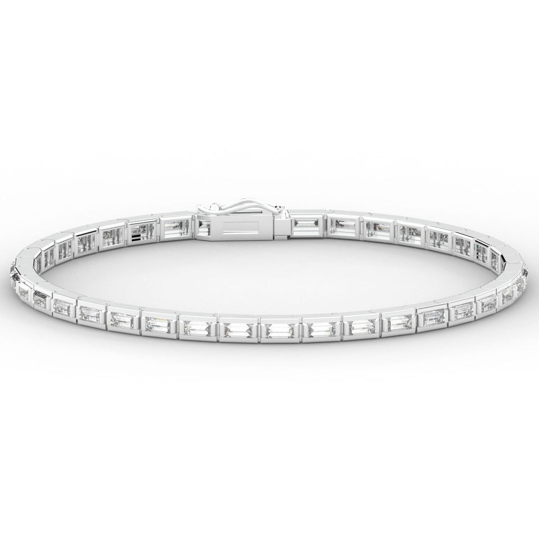 3.40CT.TW ROUND LAB DIAMOND TENNIS BRACELET