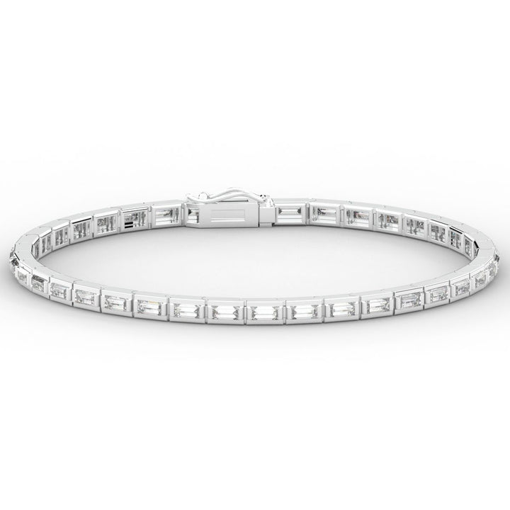 3.40CT.TW ROUND LAB DIAMOND TENNIS BRACELET