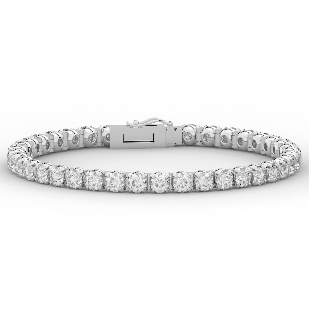 10.50CT.TW ROUND LAB DIAMOND TENNIS BRACELET - Nazarelle