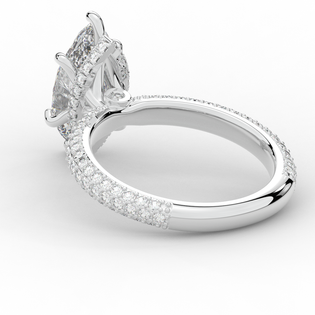 2.60CT.TW MARQUISE LAB DIAMOND ENGAGEMENT RING