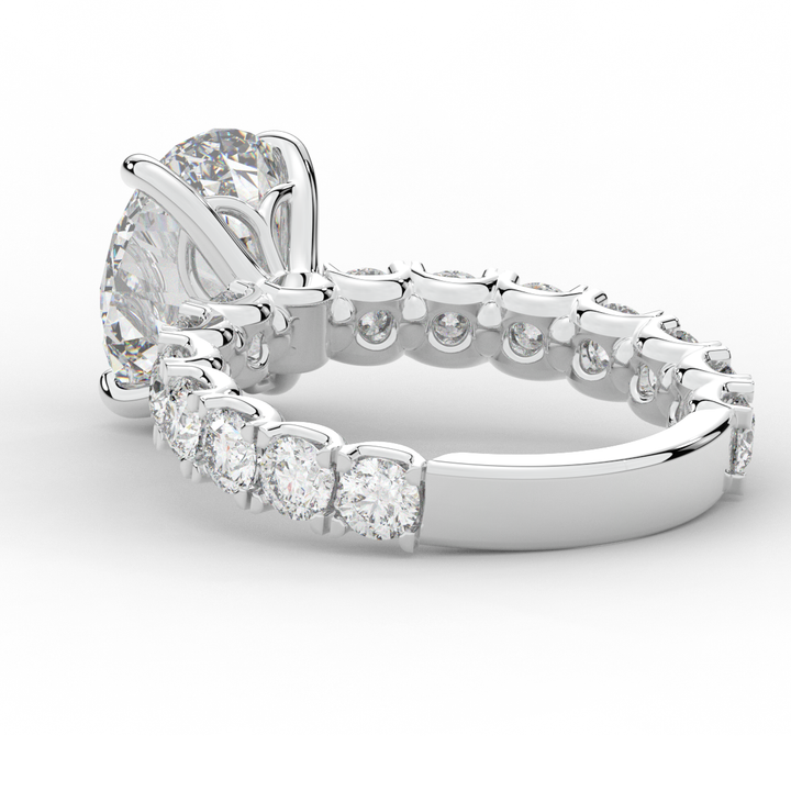 4.35CT.TW OVAL LAB DIAMOND ENGAGEMENT RING