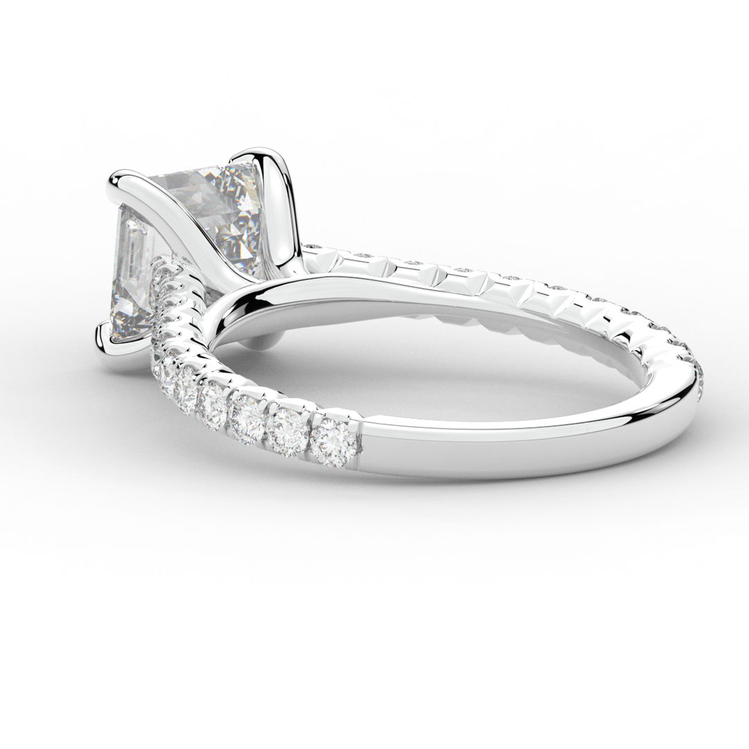 2.40CT.TW ASSCHER LAB DIAMOND ENGAGEMENT RING