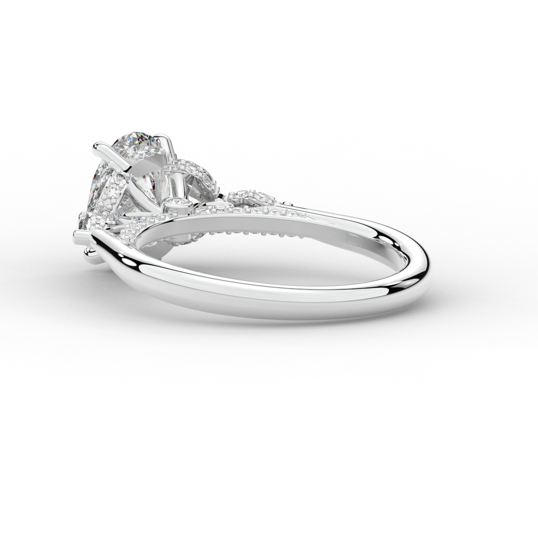 2.00CT.TW OVAL LAB DIAMOND ENGAGEMENT RING