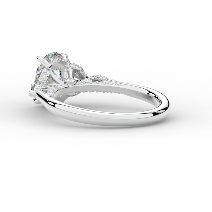 2.00CT.TW OVAL LAB DIAMOND ENGAGEMENT RING