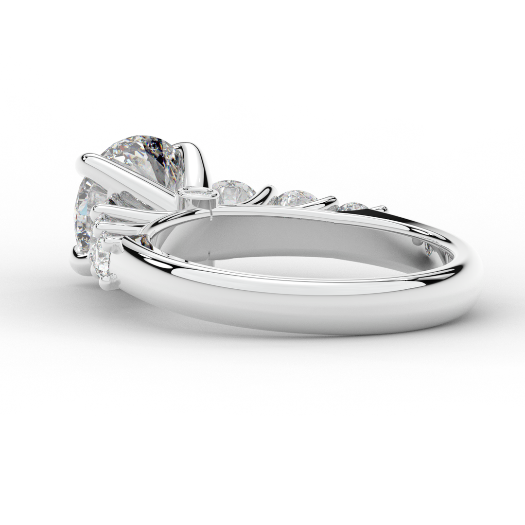 3.00CT.TW ROUND LAB DIAMOND  ENGAGEMENT RING