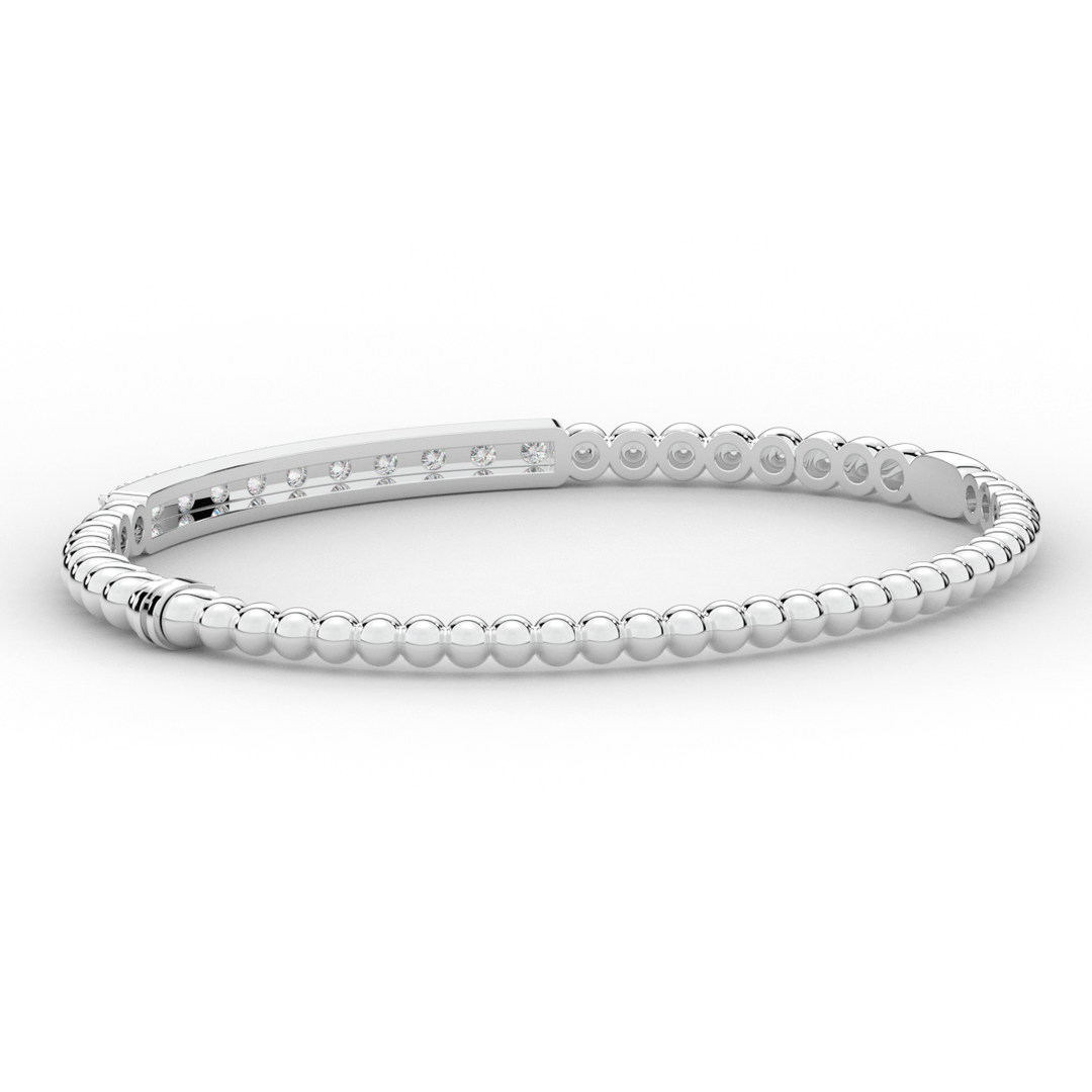 1.10CT.TW ROUND LAB DIAMOND BANGLE