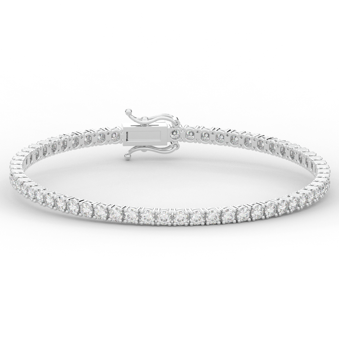 5.00CT.TW ROUND LAB DIAMOND TENNIS BRACELET