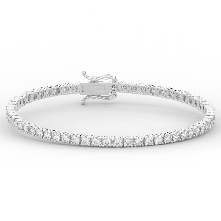 5.00CT.TW ROUND LAB DIAMOND TENNIS BRACELET