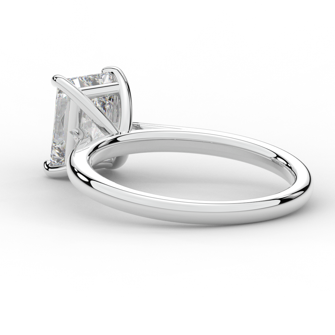 2.00CT RADIANT LAB DIAMOND SOLITAIRE ENGAGEMENT RING