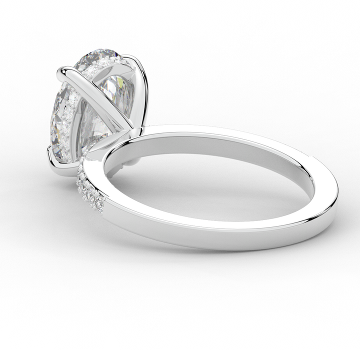 2.70CT.TW OVAL LAB DIAMOND SOLITAIRE ENGAGEMENT RING