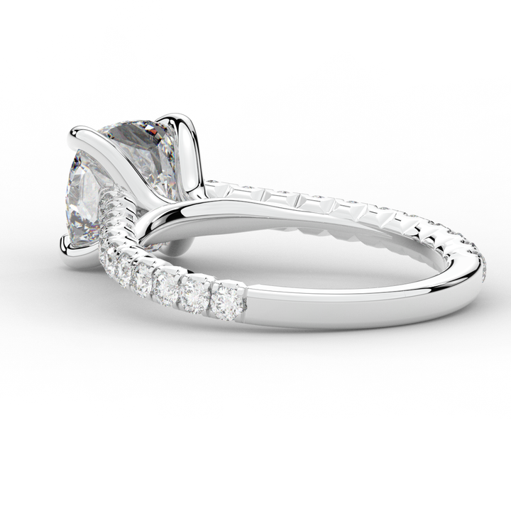 2.40CT.TW CUSHION LAB DIAMOND ENGAGEMENT RING