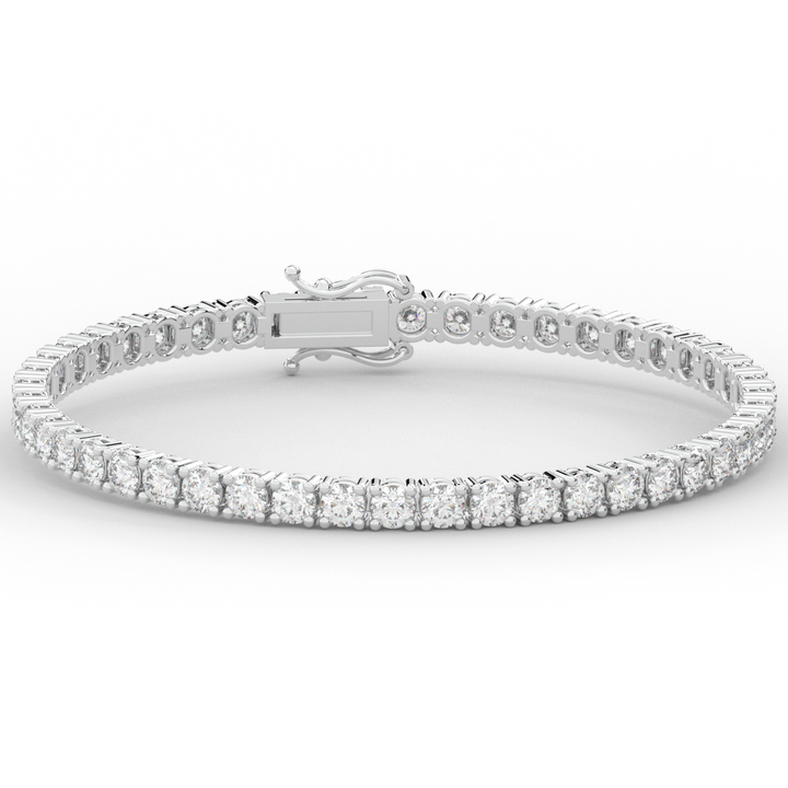 7.00CT.TW ROUND LAB DIAMOND TENNIS BRACELET