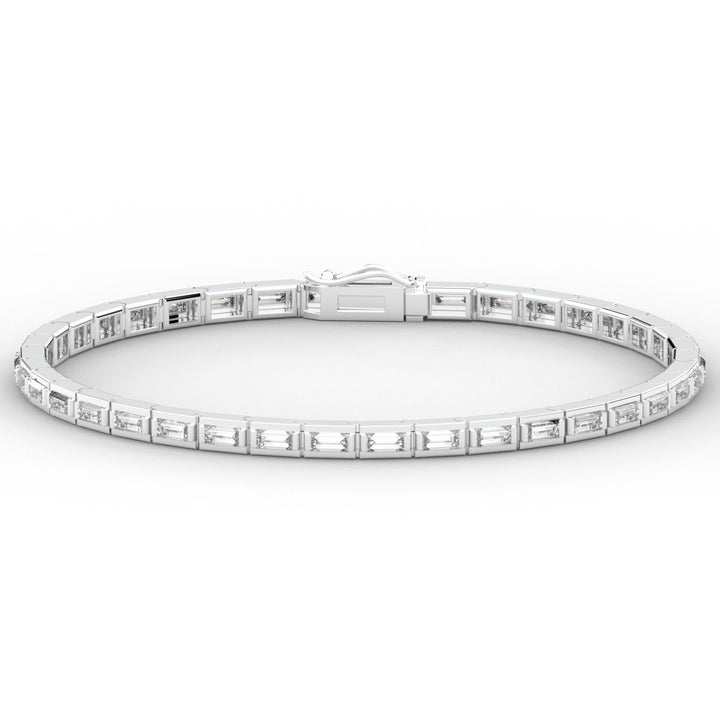 3.40CT.TW ROUND LAB DIAMOND TENNIS BRACELET