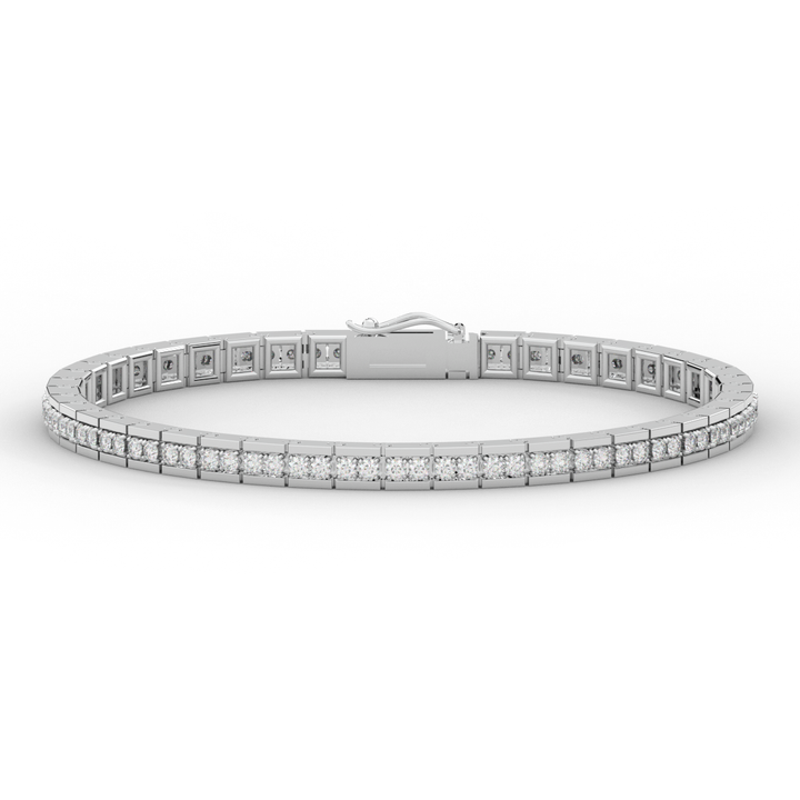 1.90CT.TW ROUND LAB DIAMOND TENNIS BRACELET - Nazarelle