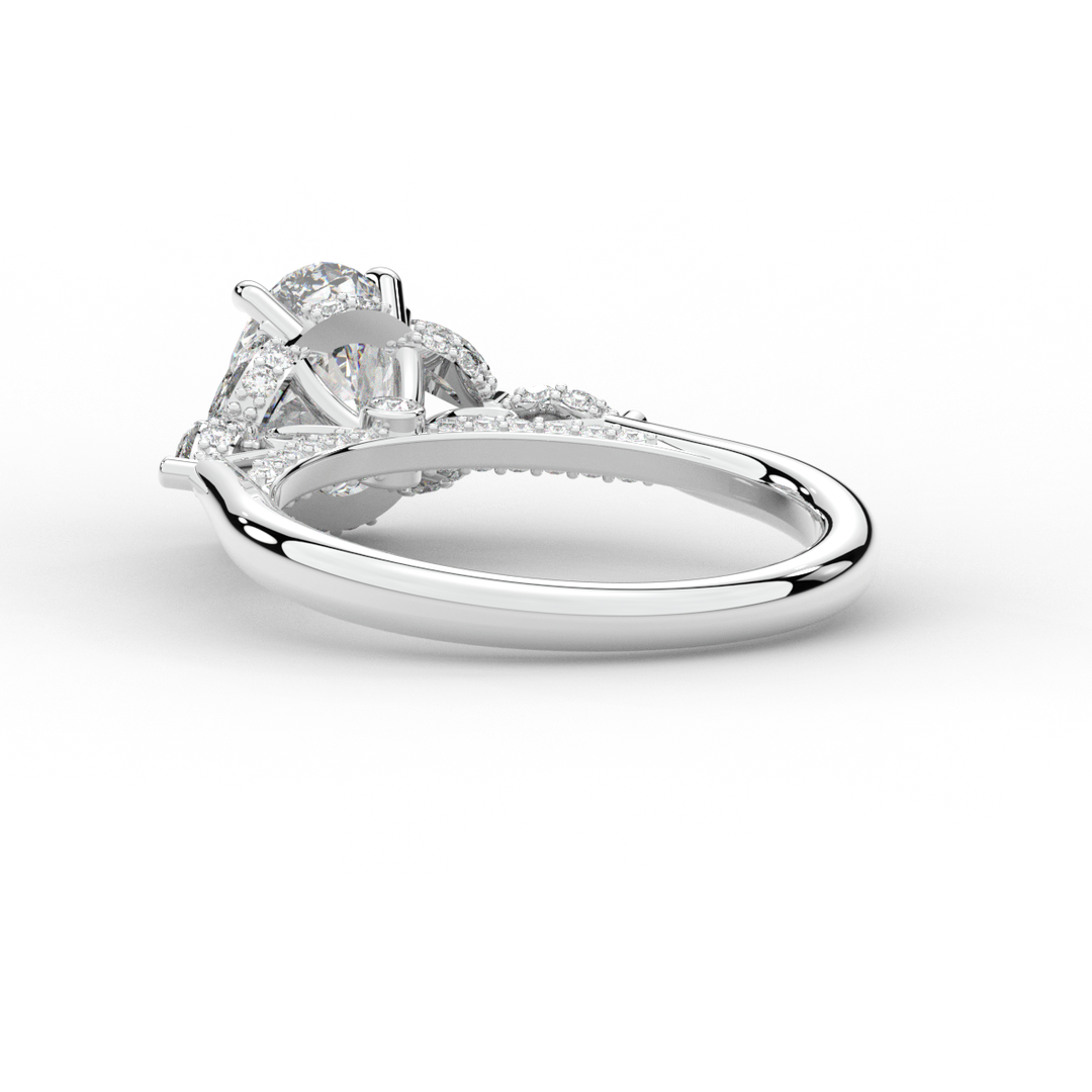 2.00CT.TW OVAL LAB DIAMOND ENGAGEMENT RING