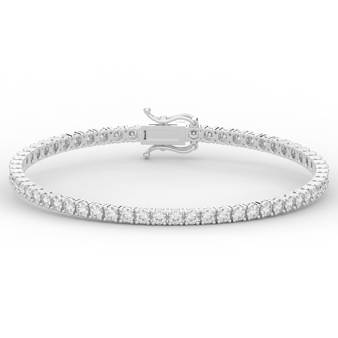 5.00CT.TW ROUND LAB DIAMOND TENNIS BRACELET