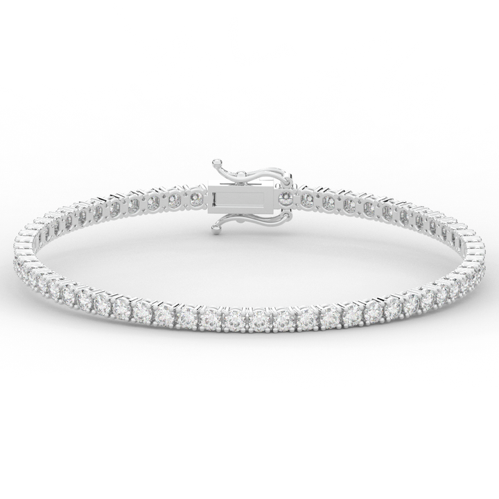 5.00CT.TW ROUND LAB DIAMOND TENNIS BRACELET