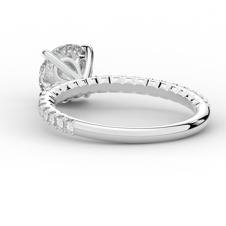 1.75CT.TW ROUND LAB DIAMOND SOLITAIRE ENGAGEMENT RING