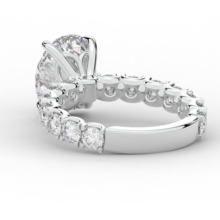 4.35CT.TW OVAL LAB DIAMOND ENGAGEMENT RING