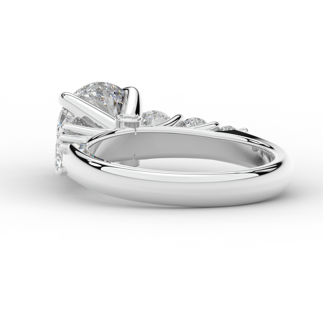 3.00CT.TW ROUND LAB DIAMOND  ENGAGEMENT RING