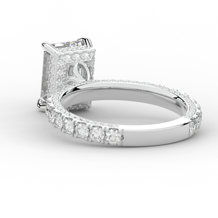 3.00CT.TW EMERALD CUT LAB DIAMOND ENGAGEMENT RING